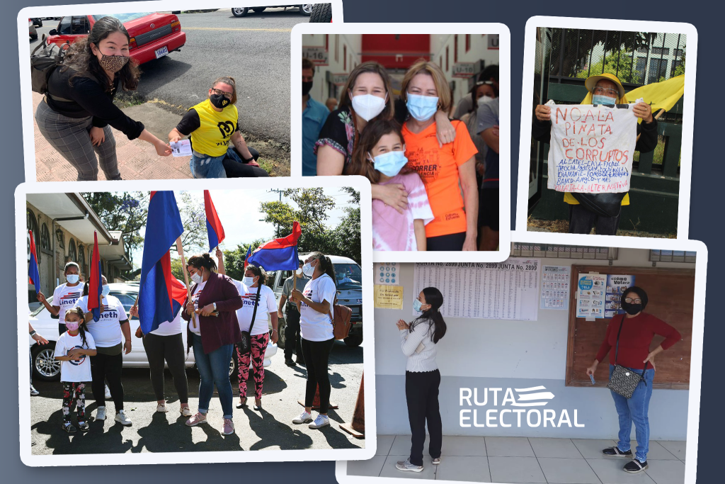 Mujeres participando en la jornada electoral 2022 en Costa Rica